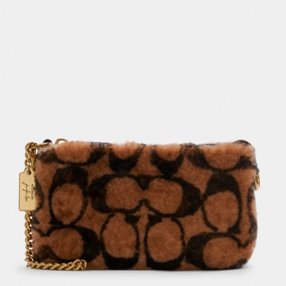 💖COACH X JENNIFER LÓPEZ NOLITA 19 IN SIGNATURE SHEARLING BAG💖